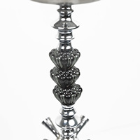 Nouvel ensemble complet de chicha arabe transfrontalier en verre dépoli avec tuyau en acrylique à quatre tubes, design créatif