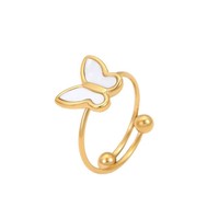 Ensemble de colliers papillon en acier inoxydable plaqué or 18 carats, étanche, hypoallergénique, bijoux de mode pour femmes, vente en gros