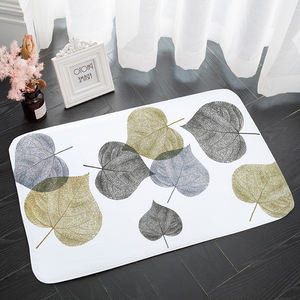 Diseños personalizados de espuma suave de 75*45 CM, alfombrilla de baño con estampado absorbente de agua y respaldo de PVC, características antideslizantes para uso doméstico y hotelero - Product Image 1