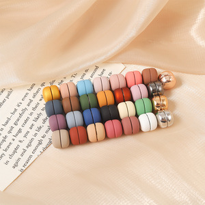 Thời Trang Đơn Giản Phong Cách Hồi Giáo Đơn Giản Vòng Mạnh Mẽ Nam Châm Nam Châm Khăn Quàng Khóa Khăn Choàng Trâm Dual-Sử Dụng Phụ Kiện Áo Sơ Mi Nút - Product Image 2