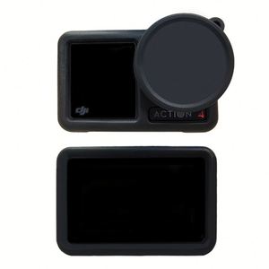 Silicone Protective Case With Lens Cap for Osmo Action 4 Sports <b>Camera</b> Anti-drop Dustproof <b>Camera</b> Protector Accessory - Product Image 1