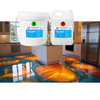 Revêtement de sol époxy antidérapant pour maison et centre commercial, pour peinture décorative sur verre