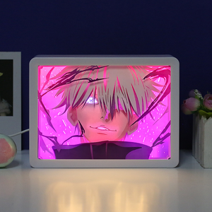Articles cadeaux lumineux d'anime personnalisés Figurine d'action d'anime Boîte à lumière Style manga japonais <span class=keywords><strong>Lampe</strong></span> de nuit LED pour chambre d'enfant - Product Image 5