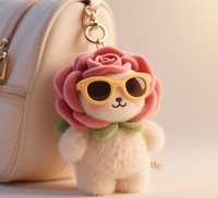 Peluches personnalisées à succès en 2025, animaux mignons/thème festif, jouets en peluche pour accessoires de sac, machine à griffes avec broderie/impression