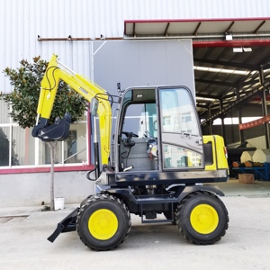 Hydraulic Excavator 4 Ton Wheel <b>Small</b> Digger <b>Machine</b> for Sale - Product Image 4