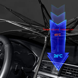 Paraguas plegable de nailon para coche con control manual, parasol automático, accesorio ultravioleta con <span class=keywords><strong>protector</strong></span> UV - Product Image 6