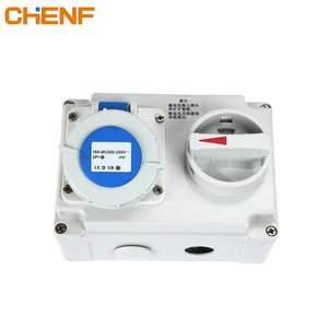 Chenf ổ cắm với thiết bị chuyển mạch cơ khí điện Interlock không thấm nước IP67 IP44 công nghiệp điện 6H 9H 2P + E 16A 32A 63A nam cắm - Product Image 6