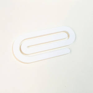 DDP porte à porte expédition aux états-unis grande taille blanc Sublimation trombones personnalisé transfert de chaleur acrylique trombone - Product Image 6