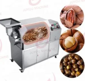 JUYOU Electric Automatic Cashew Roaster Plant Cashew Nut Processing Machine Peanut Roasting Machine