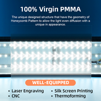 Plaque de diffuseur découpable de haute qualité 1220x2440mm feuille de diffuseur de lumière acrylique Ugr prismatique pour lumière LED