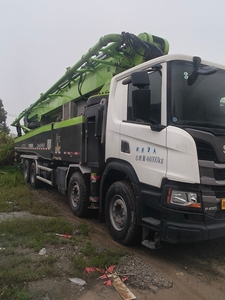 Camión Mezclador de Concreto Zoomlion <span class=keywords><strong>Scania</strong></span> 2022 Usado con Motor Diésel, Bomba de 62 Metros de Altura Vertical, 331kw de Potencia, 180m/h - Product Image 2