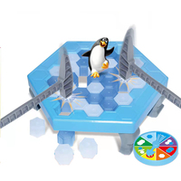Salvar pinguim no bloco de gelo armadilha jogo de tabuleiro quebra