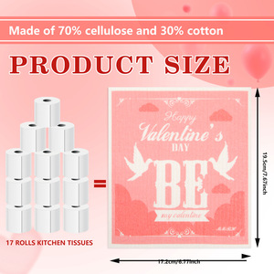 Juego de Tarjetas de Felicitación para el Día de San Valentín, Diseño Romántico con Corazón, Tarjetas Impresas para Parejas, Regalo para Ocasiones Especiales - Product Image 2