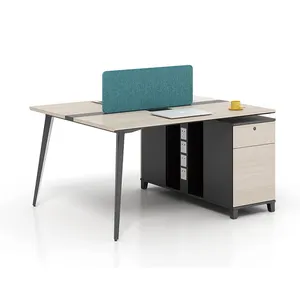 Новый стиль офисная мебель 2 человека офисная Рабочая станция мебель для маленького офиса