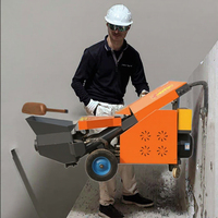 Pompe à béton portable électrique JINLIN avec moteur à roulement, portée verticale 110 m/horizontale 400 m pour travaux secondaires