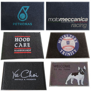 Tapis spaghetti personnalisé en PVC <span class=keywords><strong>paillasson</strong></span> extérieur moderne avec support ferme imprimé de logo lavable rembourré pour l'<span class=keywords><strong>entrée</strong></span> des hôtels - Product Image 3
