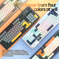 Nouveau clavier USB filaire rétroéclairé RGB, 98 touches, ergonomique, à membrane, étanche, pour ordinateur portable, tablette, bureau, jeux