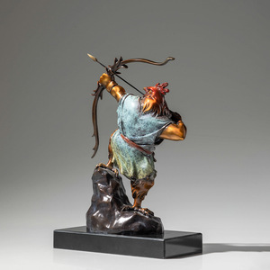 Adorno de Gallo Auspicioso de Cobre, Diseño Tradicional, Decoración para Sala de Estar, Regalo, de Copper Art Workshop - Product Image 4