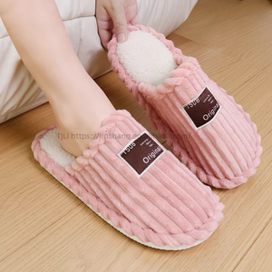 Nuevas Pantuflas de Casa con Punta Cerrada de Pana para Mujer, con Suela de Eva, Pantuflas de Interior para Mujer, Nuevos Estilos con la Mejor Calidad - Product Image 2