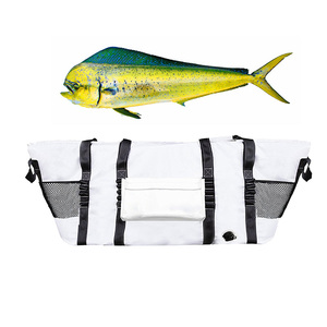 Sac isotherme isolé pour poisson en PVC avec poignées faciles à saisir, sac de transport pour canne à pêche d'extérieur étanche - Product Image 4