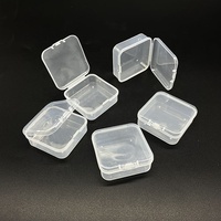 Boîte d'emballage pour bijoux en perles recyclables avec logo personnalisé, étui de rangement en plastique portable, conteneur vide pour petits objets