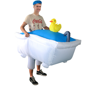 Costume de <span class=keywords><strong>baignoire</strong></span> gonflable pour adultes, convient aux hautesurs de 1,5 à 2 m, idéal pour Noël, le cosplay, les fêtes, les spectacles sur scène et les soirées costumées - Product Image 4