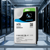 ST14000VE0008 14TB SATA 6Gb/s 7200 RPM 256MB 512e 3.5 inci AI Video HDD Hard Disk Drive untuk Perekaman Video CCTV NVR DVR