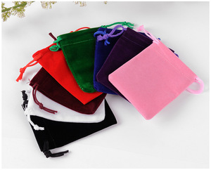 Wholesale Recyclable Velvet Jewelry Bags Custom Logo Color <b>Drawstring</b> Closure for Watches Necklaces Glasses <b>Bracelets</b> Earrings - Product Image 6