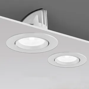 Yeni tasarım ticari downlight gömme parlama önleyici iç spot ışıklar led cob downlight ayarlamak aşağı ışıkları tasarım