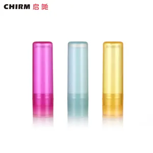 Tubes de rouge à lèvres vides roses, 4.8g, double tube de baume à lèvres, récipient vide en plastique, bâton de crème solaire, récipient de baume à lèvres