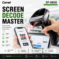 Escáner de Código de Barras 2D Comet EP-8800, Lector de Códigos QR Portátil para Punto de Venta Minorista, Pago Móvil, OEM, ODM