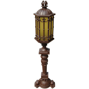 Outdoor Lawn <b>Light</b> <b>LED</b> Garden Lamp Post Water-Resistant IP65 <b>Motion</b> <b>Sensor</b> Aluminum Alloy 5000K Soft Warm White Glass 60 Beam - Product Image 1