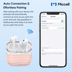 Miccell Tiếng Ồn Hủy Bỏ Thể Thao Tai Nghe Tai Nghe ANC TWS Không Dây Earbuds Trong Tai Hifi Chơi Game Tai Nghe Cho iPhone 16 - Product Image 5