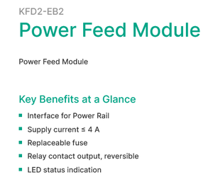 Barreras de Seguridad Intrínsecas Nuevas y Originales KFD2-EB2, Módulo de Alimentación, Venta al por Mayor, en Stock - Product Image 1