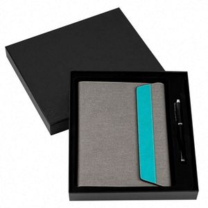 Hot Sale A5 PU <b>Leather</b> Ring <b>Binder</b> Planner Agenda Journal Notebook Set Business Gift with Pen - Product Image 3