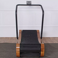 Fabrication à bas prix Cardio Training Home Gym Équipement de fitness Machine de course incurvée Tapis roulant incurvé en bois (ceinture en nylon) Gym