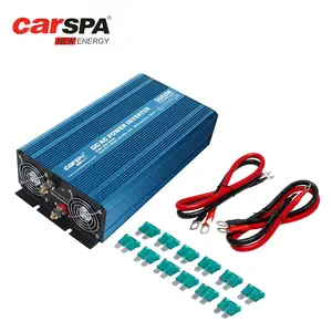 Carspa – onduleur à onde sinusoïdale Pure 12V, 3000W, Dc à Ac, convertisseur de système d'énergie solaire/voiture/appareil