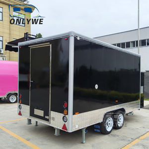 عربة مقطورة طعام تجارية بشارع تاكو هوت دوج وبيتزا قهوة متنقلة BBQ مربعة الشكل مزودة بالكامل بالولايات المتحدة الأمريكية - Product Image 5