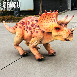 Dinosaure Gengu : Triceratops Animatronique Haute Simulation, Fabriqué à la Main, Robot Chien Dinosaure, Modèle de Dinosaure Animatronique - Product Image 3