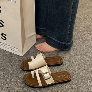 Nuevas Sandalias Planas de Playa Estilo Francés para Mujer, Verano 2025, Estilo Casual Retro, Parte Superior de PVC - Product Image 5
