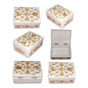 Producto total hecho a mano, caja de incrustaciones de mármol de diseño de la mejor calidad con material de nácar, uso para artículos de embalaje de regalo de joyería - Product Image 1