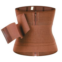 Ceinture de sport 2 en 1 détachable avec fermeture éclair, gaine amincissante pour femme, ceinture abdominale, ceinture de maintien de la taille