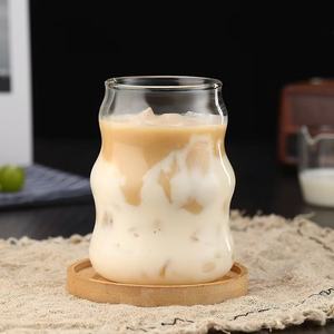 <span class=keywords><strong>M</strong></span>, бестселлер, Стайл, 530 мл, большая емкость, стеклянная чашка для кофе, сока, молока, чашка с бамбуковой крышкой с соломой - Product Image 4