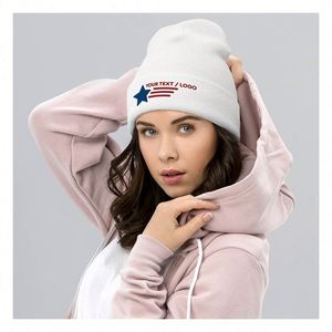 หมวกบีนนี่แบบกำหนดเองที่ผสมผสานความสบายและความเป็นเอกลักษณ์  เลือกพิมพ์โลโก้ของคุณ ชื่อ หรือเพิ่มข้อความแบบกำหนดเอง - Product Image 1