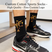 Chaussettes de sport tricotées personnalisées pour hommes avec base en tissu éponge, chaussettes d'hiver en coton pour le basketball