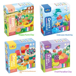Kit de <span class=keywords><strong>Pâte</strong></span> <span class=keywords><strong>à</strong></span> <span class=keywords><strong>Modeler</strong></span> Colorée <span class=keywords><strong>en</strong></span> Plastique 12 Couleurs, Jouet Éducatif Parent-Enfant, Création de Scènes de Jeu Maison et Moules de Petits Dinosaures – Vente Flash - Product Image 5