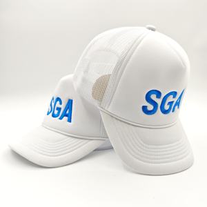 หมวกตาข่ายคุณภาพสูง ผ้าฝ้าย 100% ระบายอากาศได้ดี หมวกเบสบอลทรงทรัคเกอร์แบบโฟม - Product Image 5