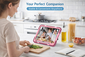 Étui robuste et résistant pour iPad A16 11e génération 10,9 pouces, avec béquille rotative à 360°, sangle de transport et emplacement pour stylet - Product Image 4