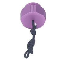 Capuchon anti-poussière pour régulateur de plongée sous-marine, en alliage d'aluminium fileté, pour première étape DIN, capuchon de protection anti-poussière pour valve de bouteille de plongée, violet