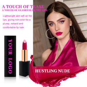 Custom Cosmetics Makeup Pigmented Cream Lip Stick Waterproof Vegan Private Label Magnetic Long Lasting Nude <strong>Matte</strong> <strong>Lipstick</strong> - Product Image 5